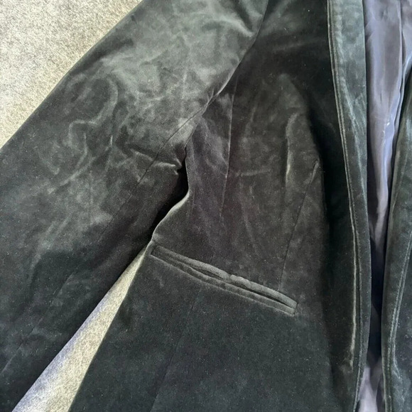 J Crew Womens Going Out Blazer Jacket 2 365 Velour Stretch Open Front Lined 532 - Picture 3 of 14